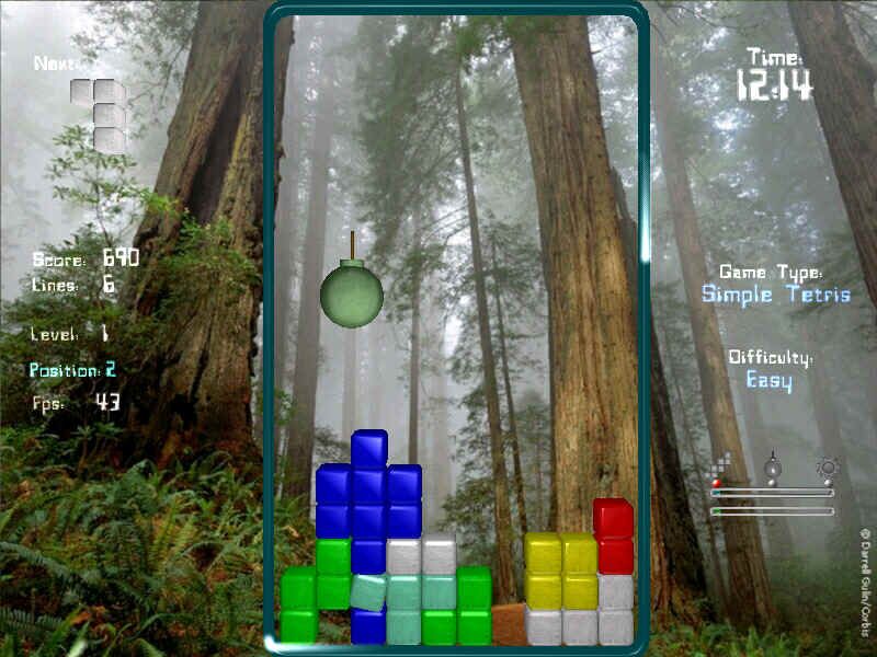 Tetris 4000 (Windows) screenshot: Bombs away!