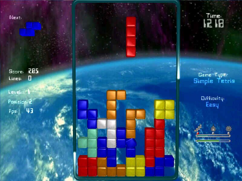Tetris 4000 (Windows) screenshot: When in tourble...