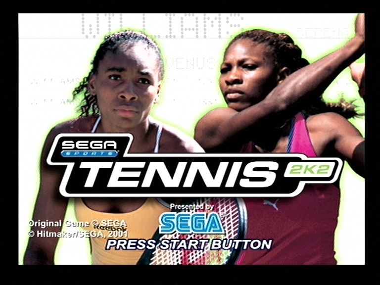 Virtua Tennis 2 (Dreamcast) screenshot: Title Screen