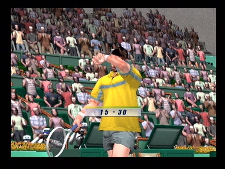 Virtua Tennis 2 (Dreamcast) screenshot: Pretty hard work!