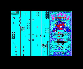 Scramble Spirits (ZX Spectrum) screenshot: Lots of action here
