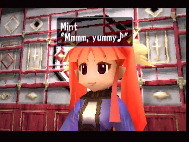 Threads of Fate (PlayStation) screenshot: Isn't she cute? :))