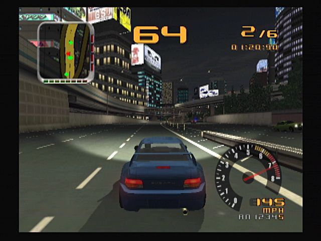 Test Drive (PlayStation 2) screenshot: Tokyo at Night