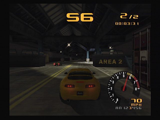Test Drive (PlayStation 2) screenshot: Drag Racing