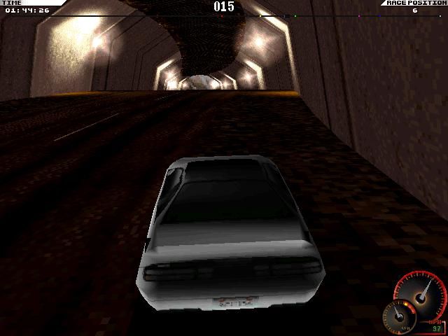 Test Drive 4 (Windows) screenshot: A dark tunnel