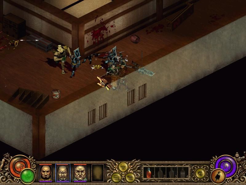 Throne of Darkness (Windows) screenshot: Fighting