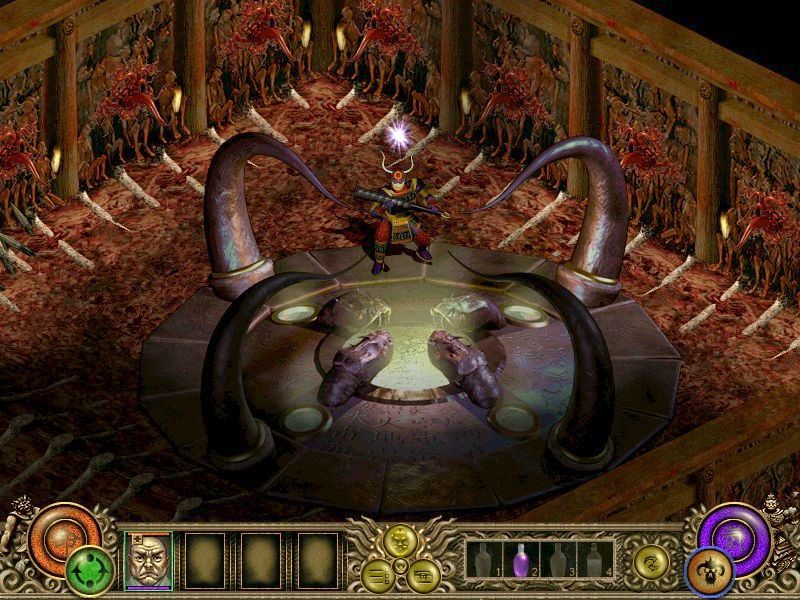 Throne of Darkness (Windows) screenshot: If you're going to make a Diablo II clone, there's no point in hiding it.