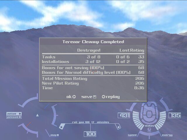 Thunder Brigade (Windows) screenshot: Mission completed