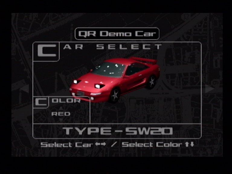 Tokyo Xtreme Racer (Dreamcast) screenshot: Car Selection 1