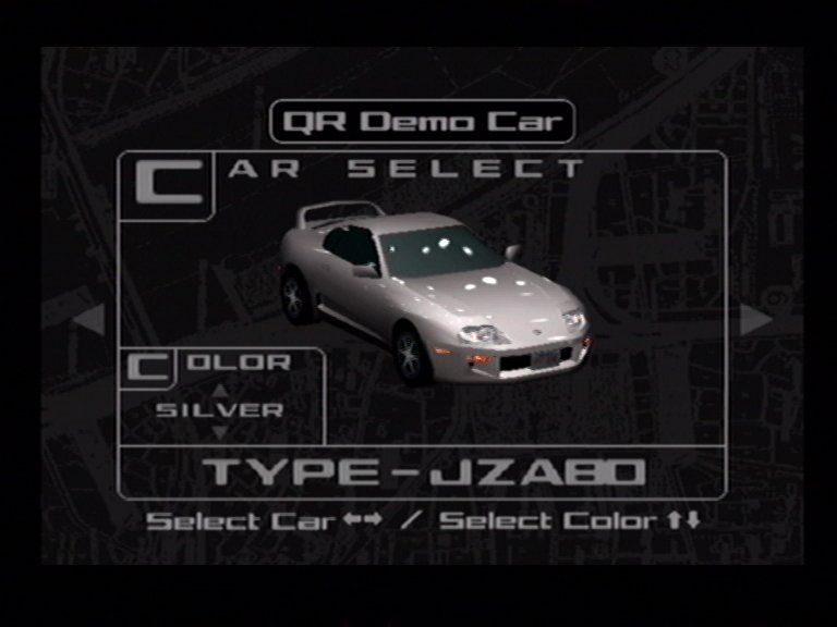 Tokyo Xtreme Racer (Dreamcast) screenshot: Car Selection 2