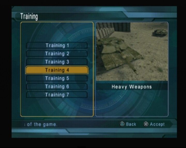 Tom Clancy's Ghost Recon: Jungle Storm (PlayStation 2) screenshot: Before you get yourself into trouble, it may be good idea to check out training courses