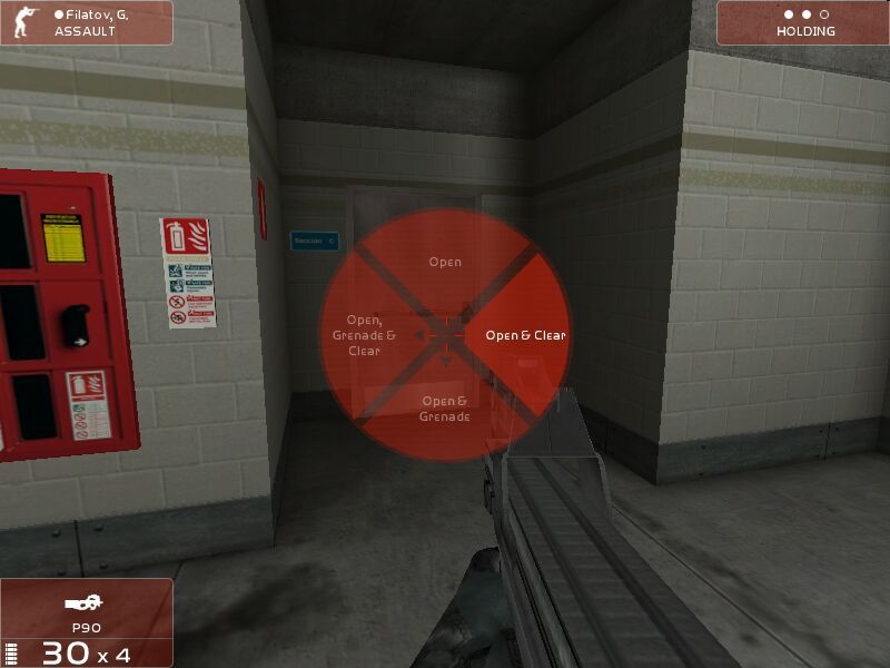 Tom Clancy's Rainbow Six 3: Raven Shield (Windows) screenshot: Issuing in-game commands