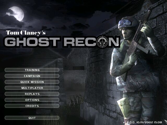 Tom Clancy's Ghost Recon (Windows) screenshot: Title Screen.