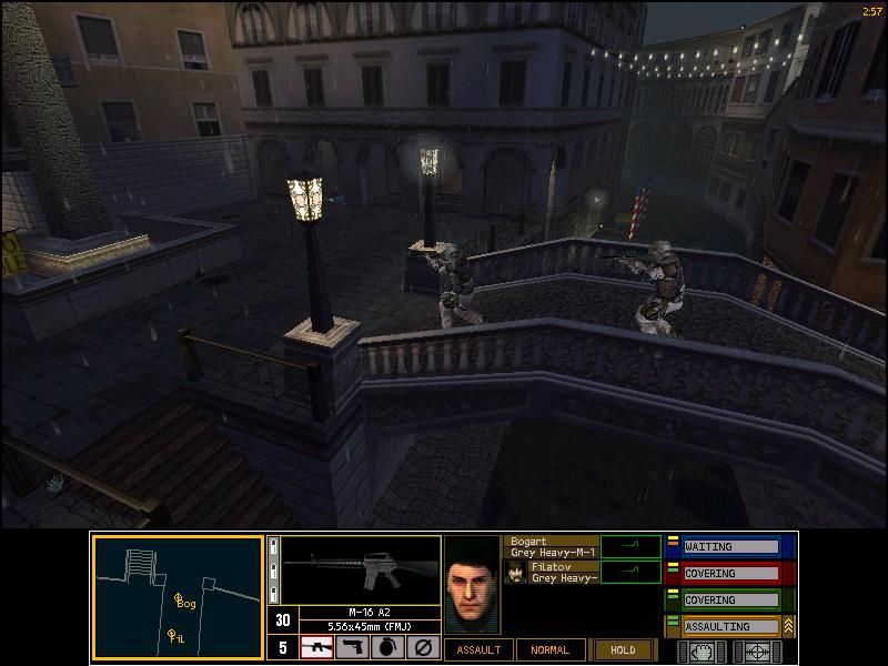 Tom Clancy's Rainbow Six: Rogue Spear Mission Pack - Urban Operations (Windows) screenshot: Venice by night