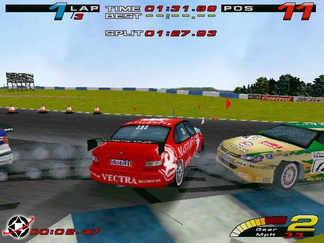 TOCA Championship Racing (Windows) screenshot: Crash