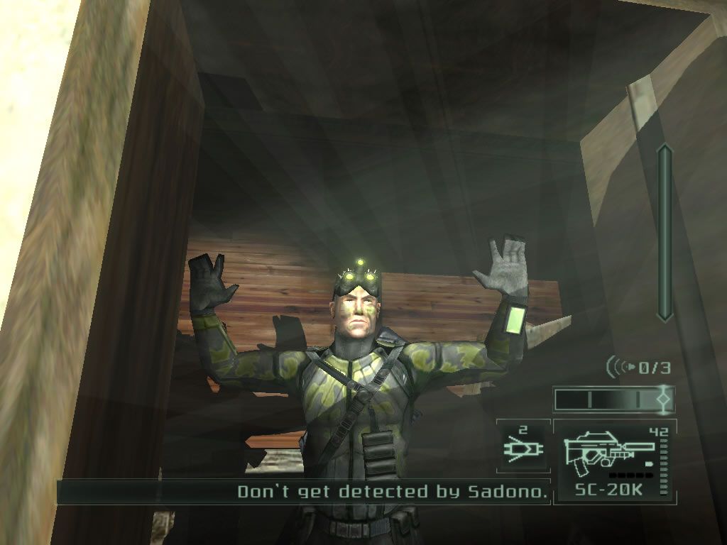 Tom Clancy's Splinter Cell: Pandora Tomorrow (Windows) screenshot: Captured!