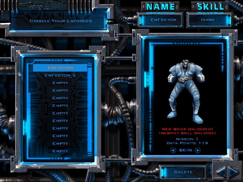 X-COM: Enforcer (Windows) screenshot: Winning the game unlocks a set of bonus skins - like the Elvisforcer.