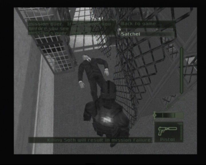 Tom Clancy's Splinter Cell: Pandora Tomorrow (PlayStation 2) screenshot: When eliminating some guard, check his pockets for possible useful items