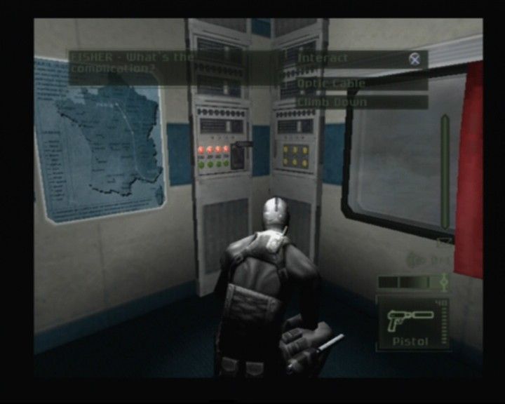 Tom Clancy's Splinter Cell: Pandora Tomorrow (PlayStation 2) screenshot: Time to play around with some switches
