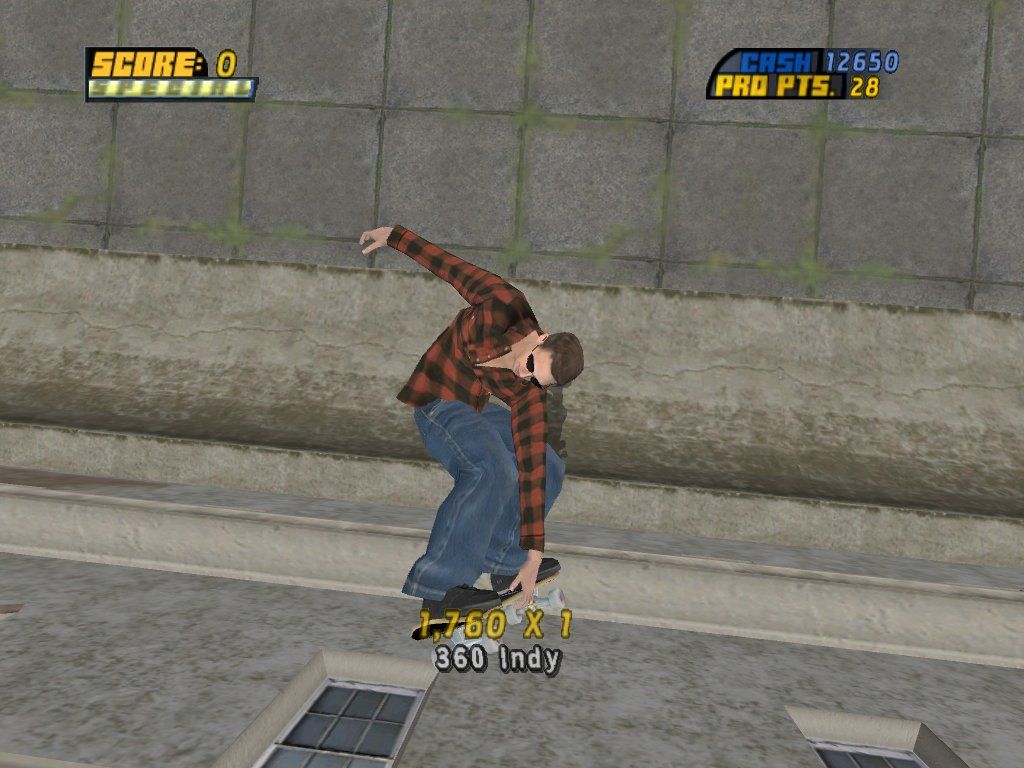 Tony Hawk's Pro Skater 4 (Windows) screenshot: 360 Indy.