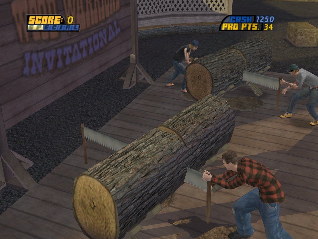 Tony Hawk's Pro Skater 4 (Windows) screenshot: Wood Warriors Invitational.