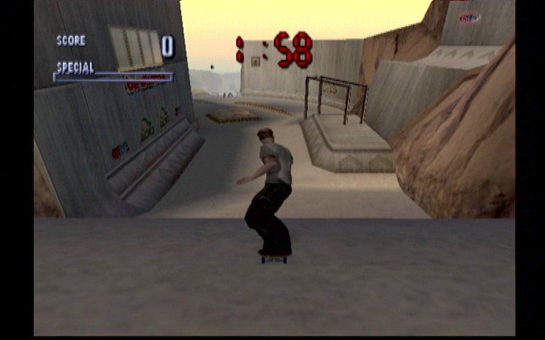 Tony Hawk's Pro Skater (Dreamcast) screenshot: The Pheonix Canyon Level