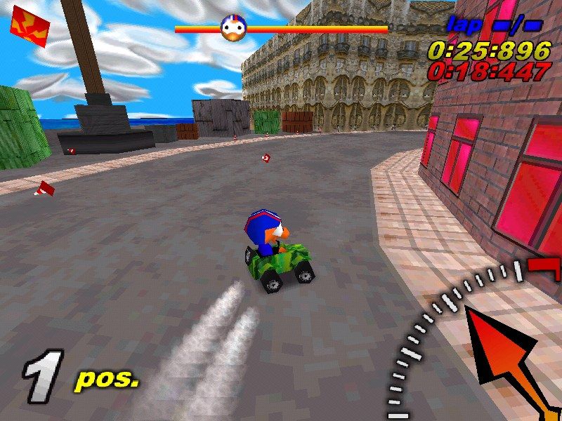 Toyland Racing (Windows) screenshot: Barcelona, here you can see "La Pedrera"