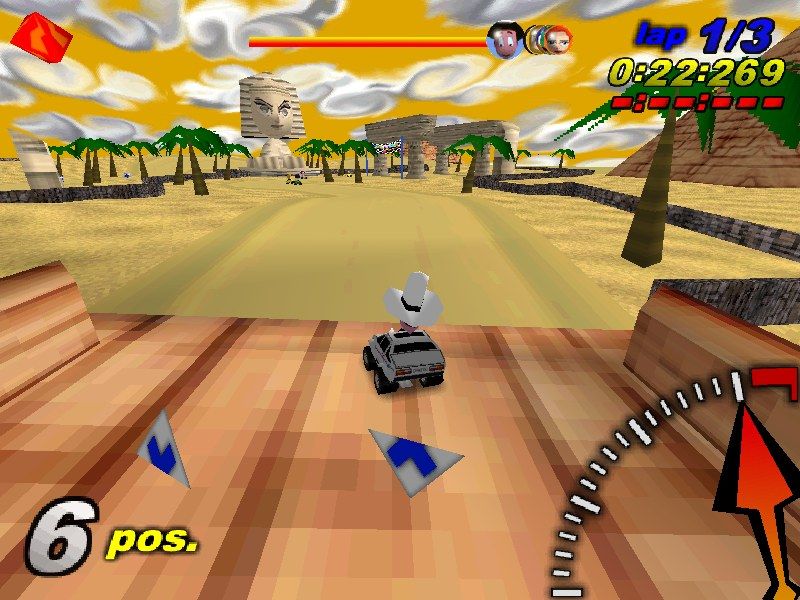 Toyland Racing (Windows) screenshot: Here you can see a funny sphinx