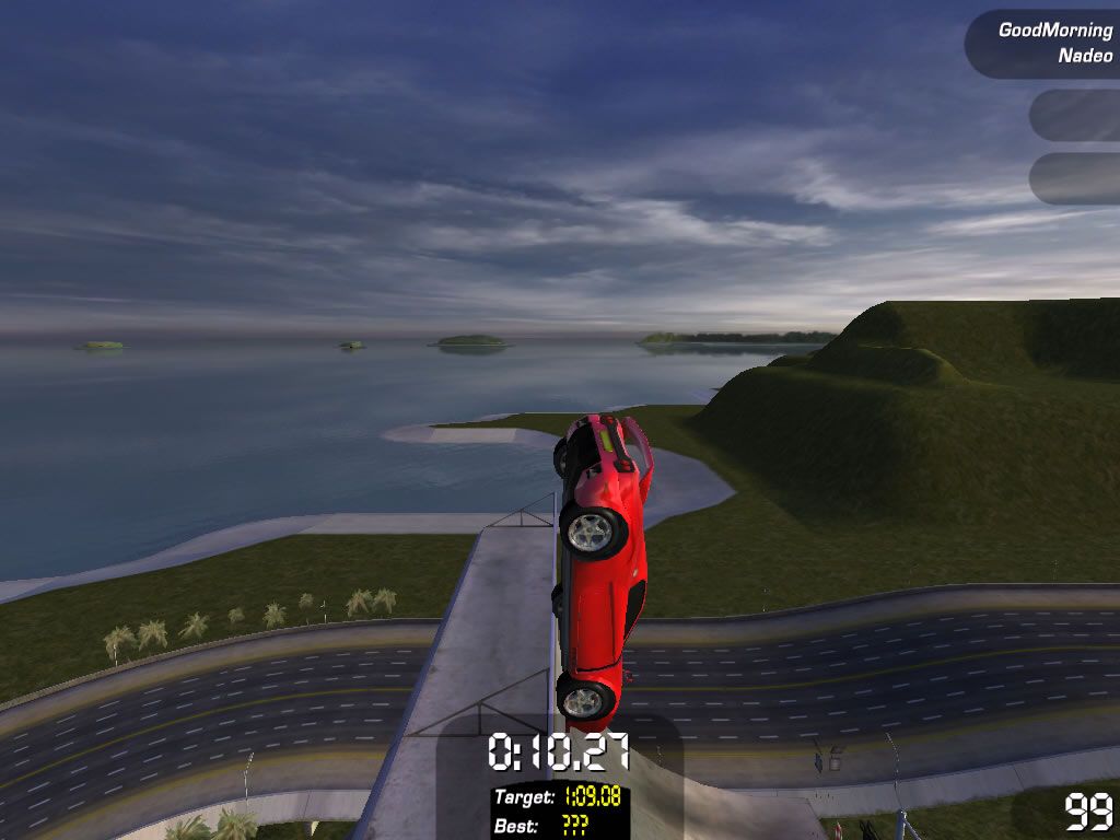TrackMania Sunrise (Windows) screenshot: It's just like Stunts :)