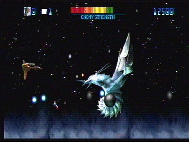 Trevor McFur in the Crescent Galaxy (Jaguar) screenshot: an end of level boss
