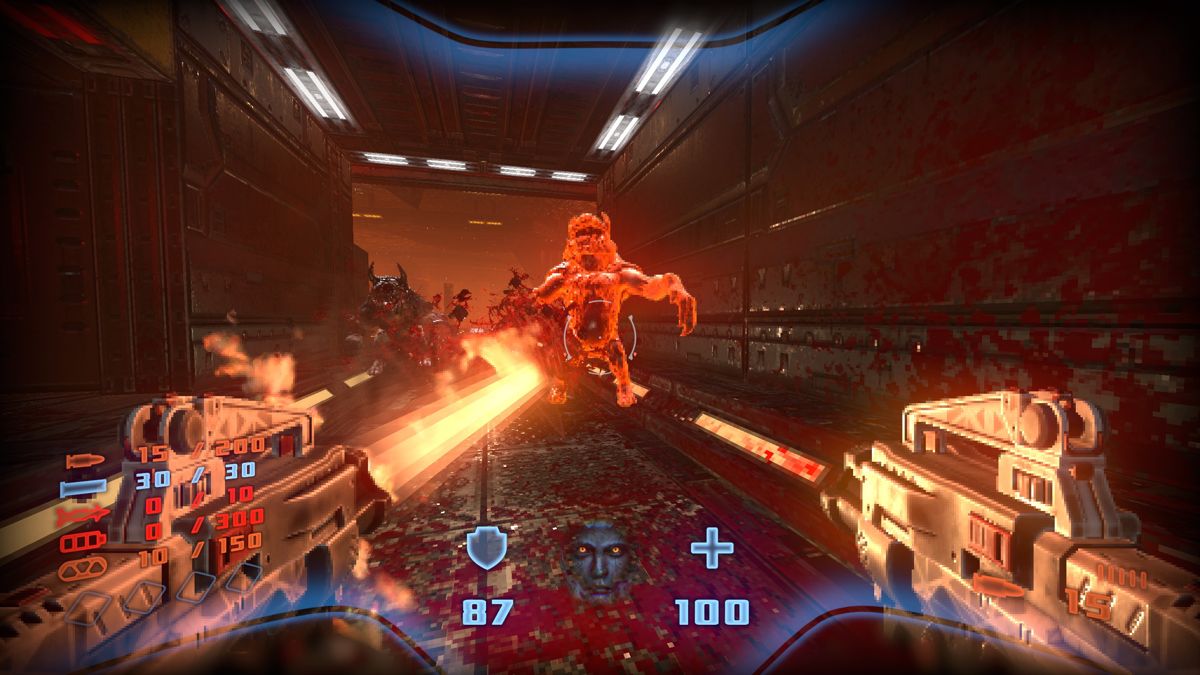 Prodeus (Windows) screenshot: These big baddies do not have guns and rush at you (v0.2.4 Early Access version).