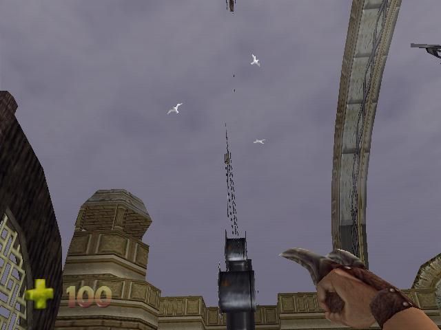 Turok 2: Seeds of Evil (Windows) screenshot: Looking up