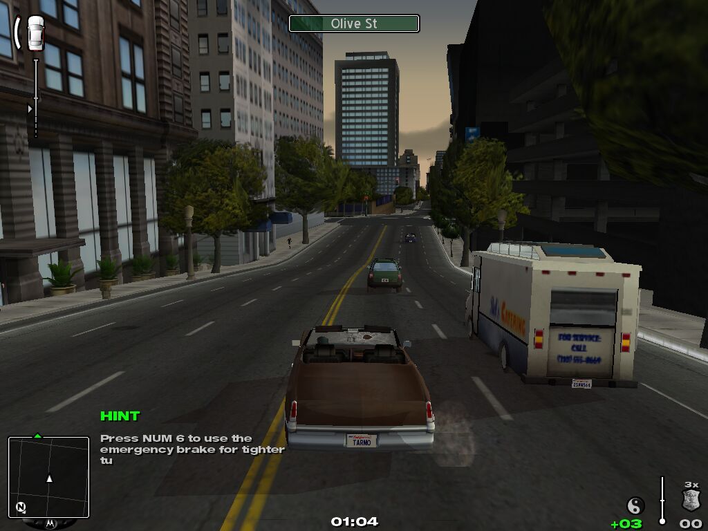 True Crime: Streets of LA (Windows) screenshot: Nick's real car