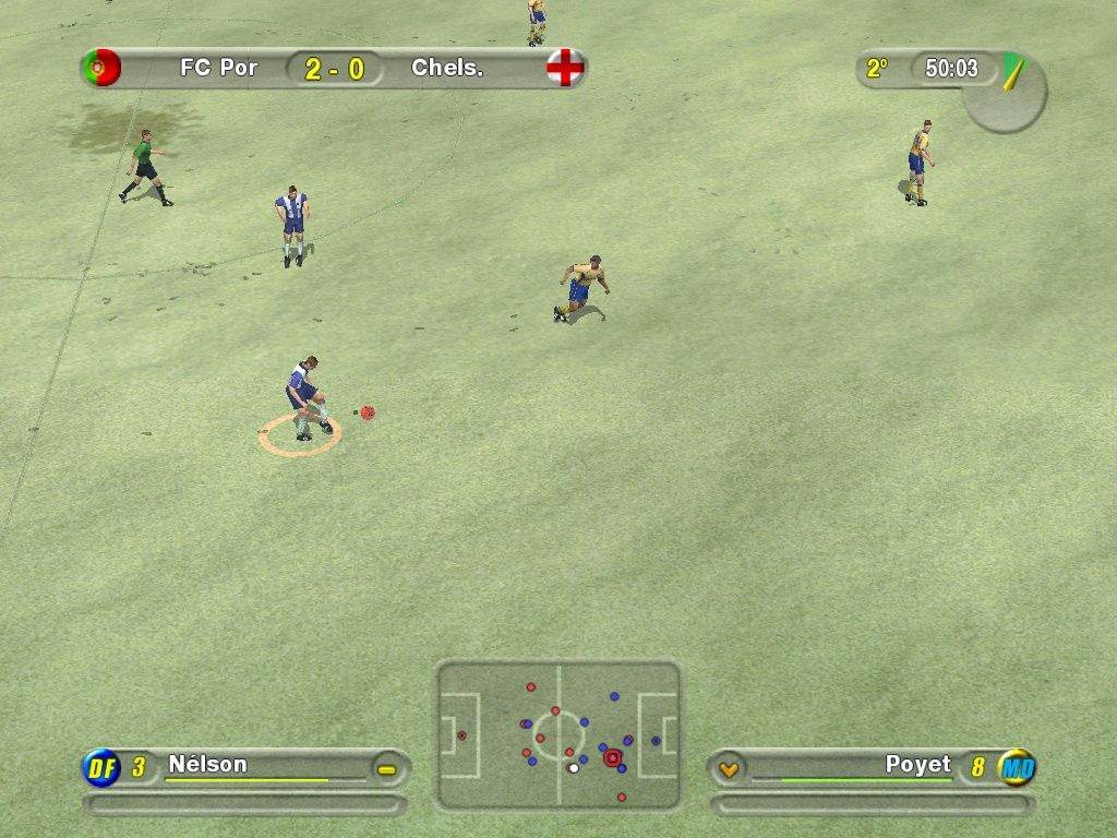 UEFA Challenge (Windows) screenshot: Playing under hail