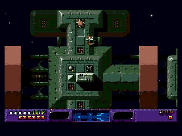 Uridium 2 (Amiga) screenshot: Another Carrier
