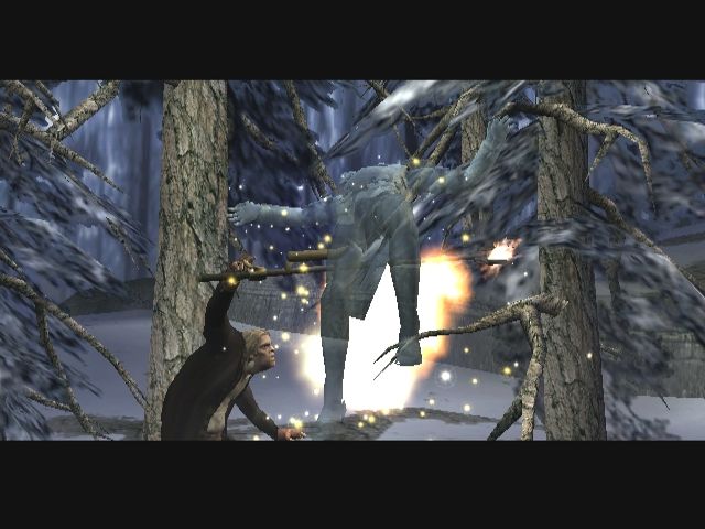 Van Helsing (PlayStation 2) screenshot: Igor torturing Valerious the Elder