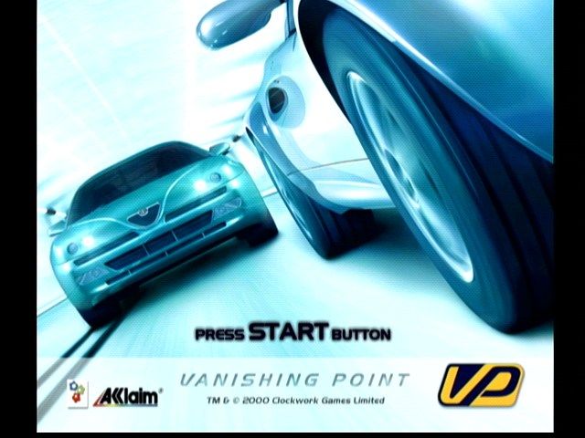 Vanishing Point (Dreamcast) screenshot: Title Screen