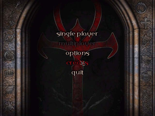 Vampire: The Masquerade - Redemption (Windows) screenshot: Main menu