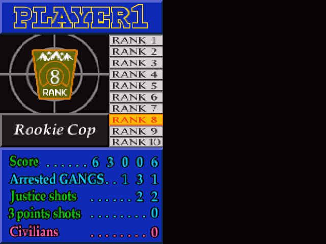 Virtua Cop 2 (Windows) screenshot: I'm #8