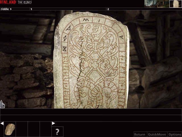 Vikings (Windows) screenshot: Rearranging Mystical Runes in Vinland