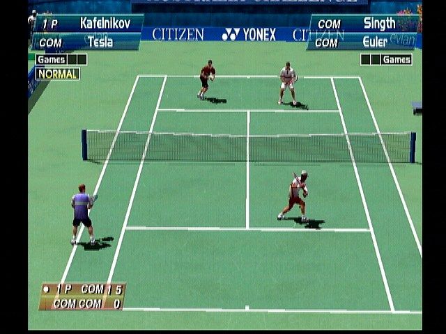 Virtua Tennis (Dreamcast) screenshot: Doubles Match