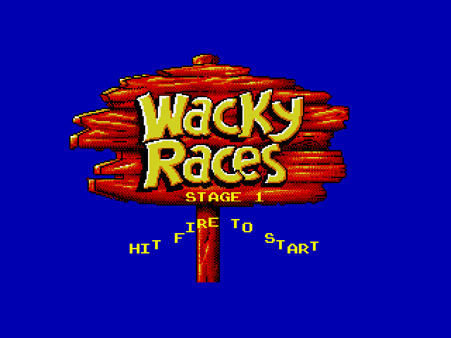 Wacky Races (Amiga) screenshot: Race Start