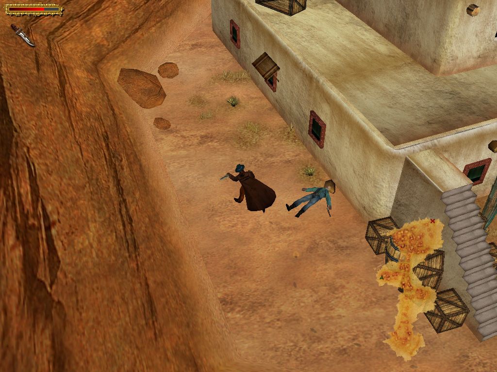 Wanted Dead or Alive (Windows) screenshot: The reaper has come, oh wait... that's Devlin