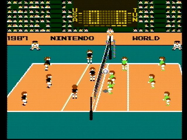 Volleyball (NES) screenshot: Womens volleyball