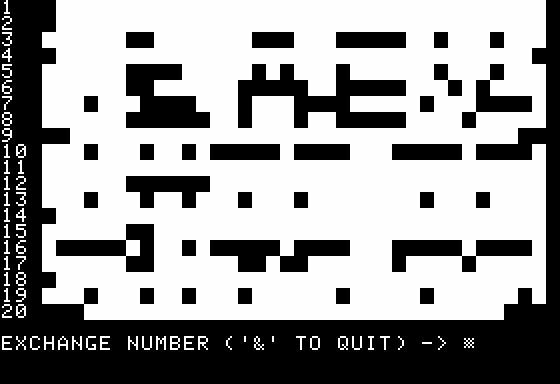Puzzle Jumble (Apple II) screenshot: The Scrambled Version