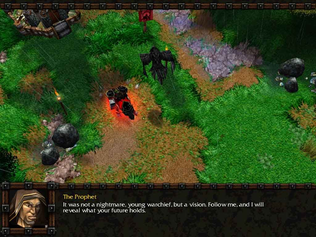 WarCraft III: Reign of Chaos (Windows) screenshot: The Prophet and Thrall