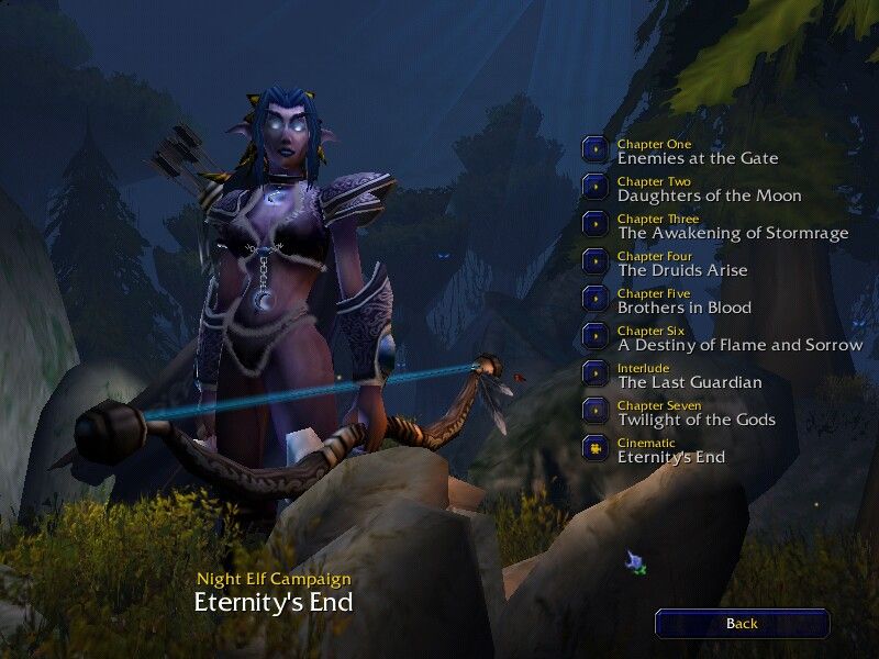 WarCraft III: Reign of Chaos (Windows) screenshot: Night Elf Campaign