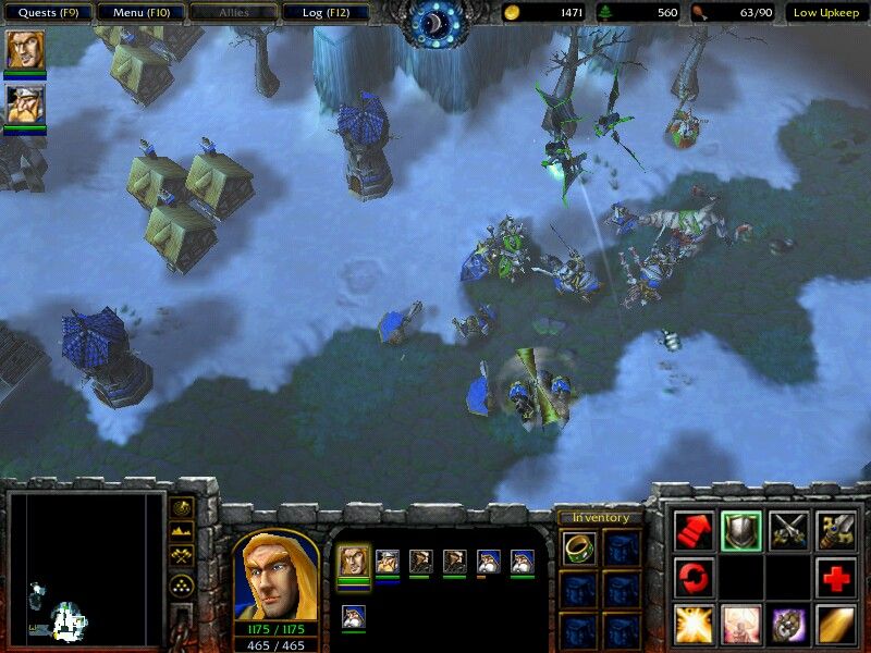 WarCraft III: Reign of Chaos (Windows) screenshot: Human Game