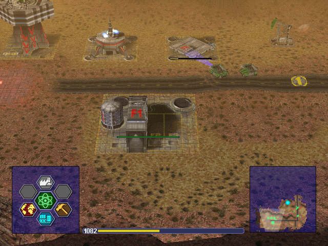 Warzone 2100 (Windows) screenshot: my first base