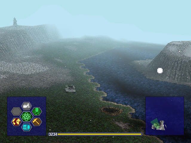 Warzone 2100 (Windows) screenshot: a nice new landscape
